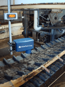 pomiar wilgotności śmieci na taśmociągu